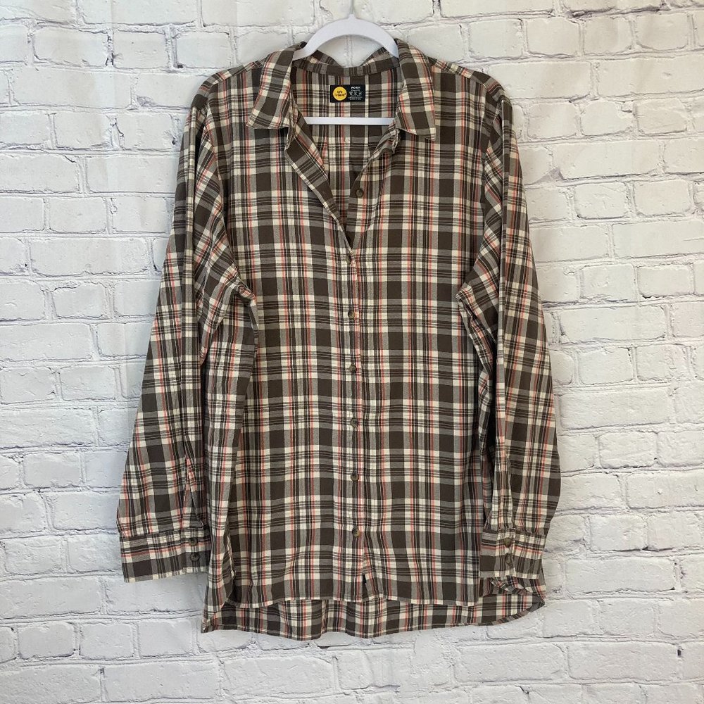 Life is Good Button down top